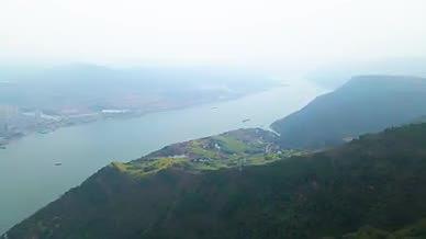 4K航拍绿水青山万里长江生态环境视频的预览图
